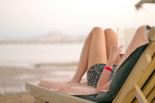 plage, lecture, détente