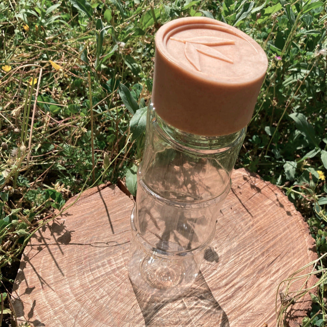 bouteille biodegradable transparente
